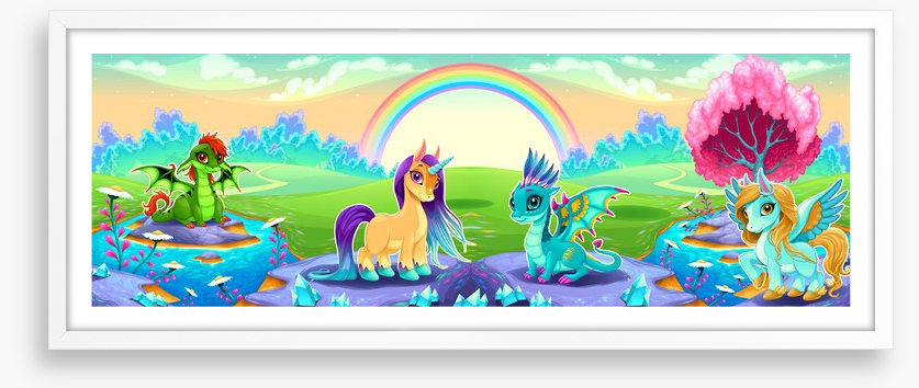 Rainbow land panoramic