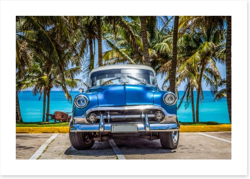 Gleaming blue