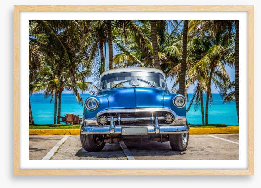 Gleaming blue