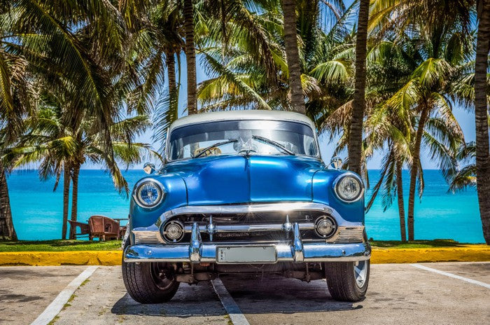 Gleaming blue