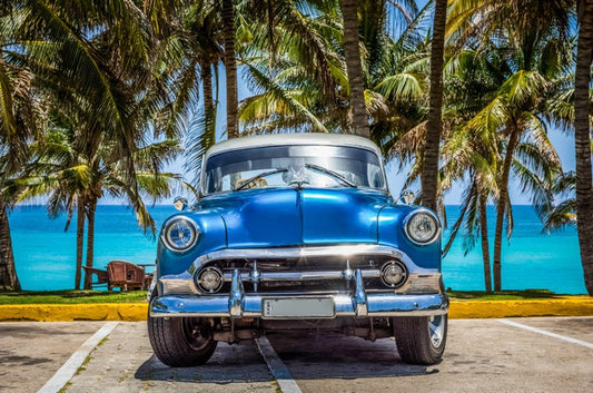 Gleaming blue
