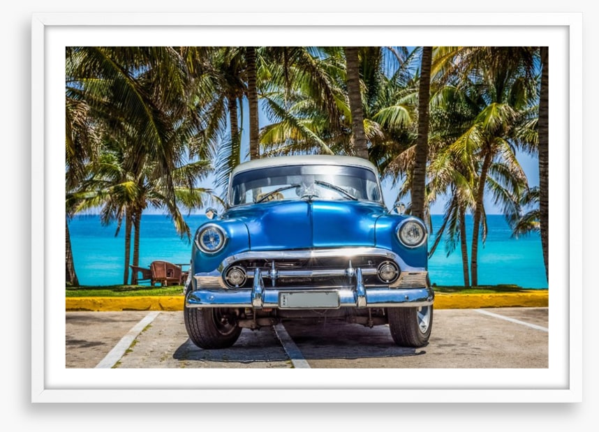 Gleaming blue