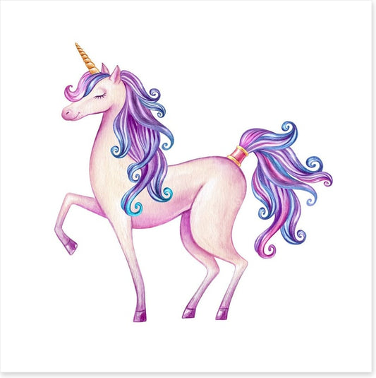 Purple hair unicorn