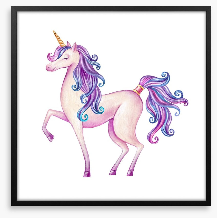 Purple hair unicorn