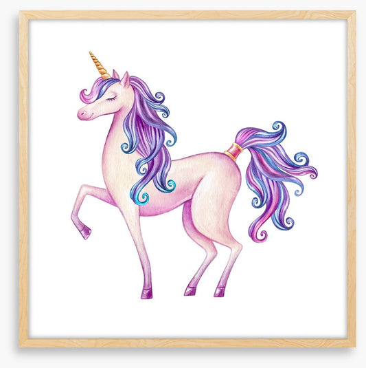 Purple hair unicorn