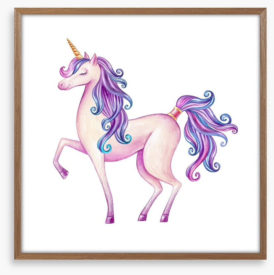 Purple hair unicorn