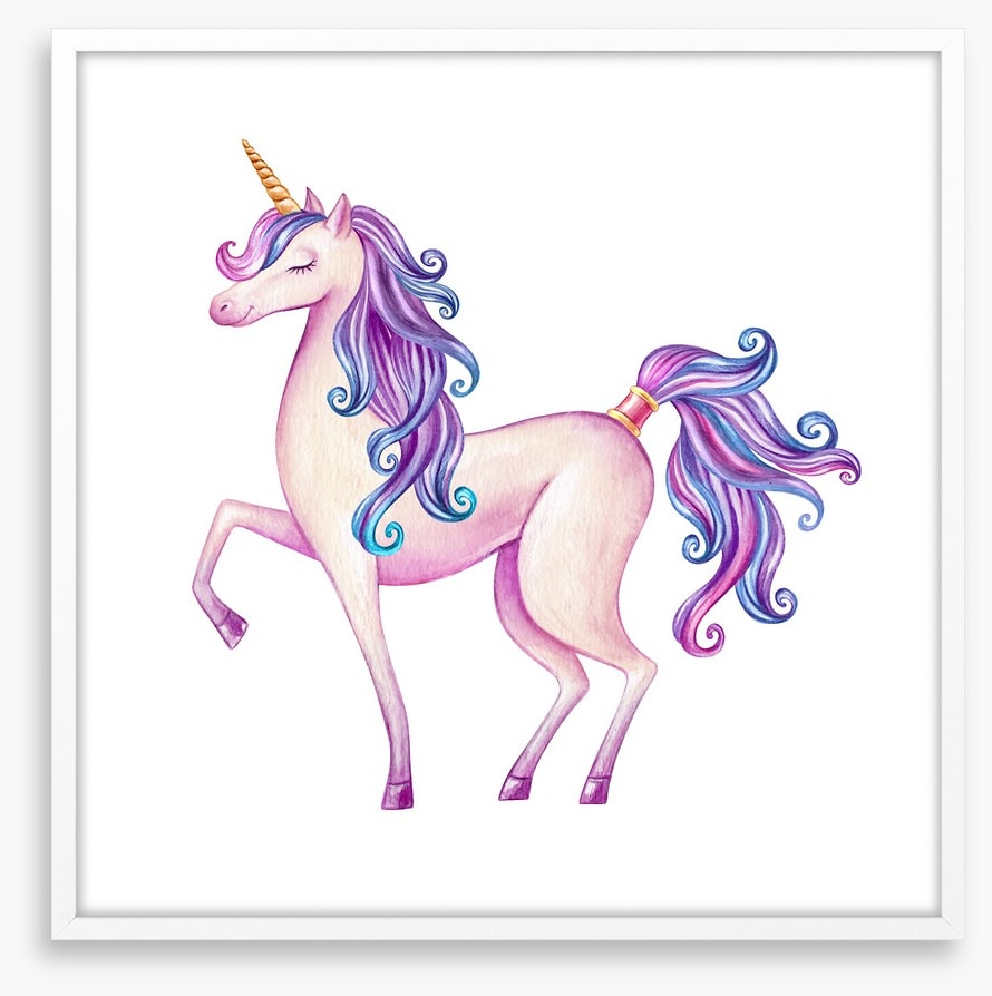 Purple hair unicorn