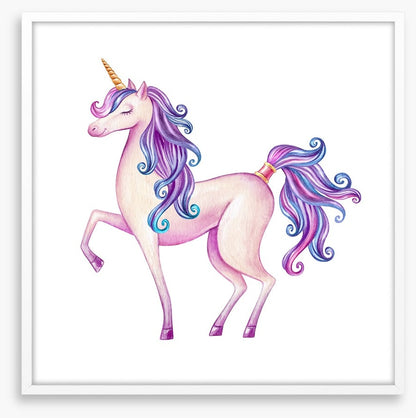 Purple hair unicorn