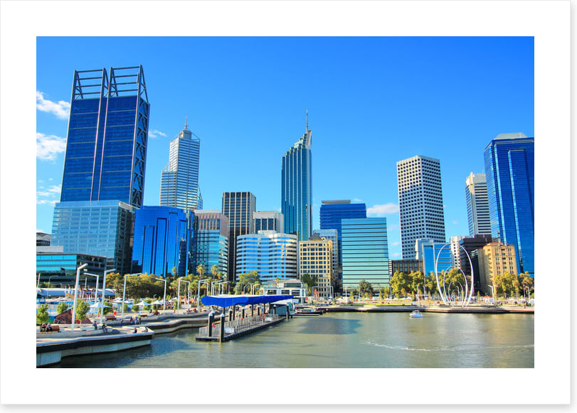 Perth in blue