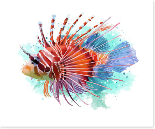 Lionfish splash