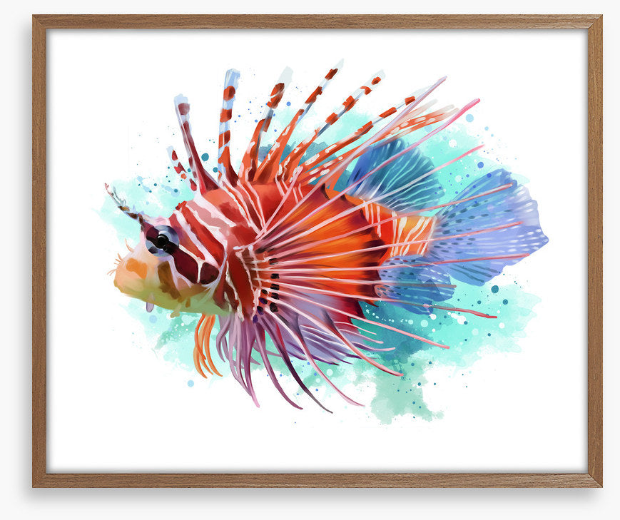 Lionfish splash