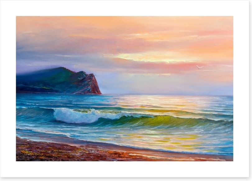 Sunset waves