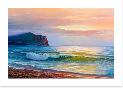 Sunset waves