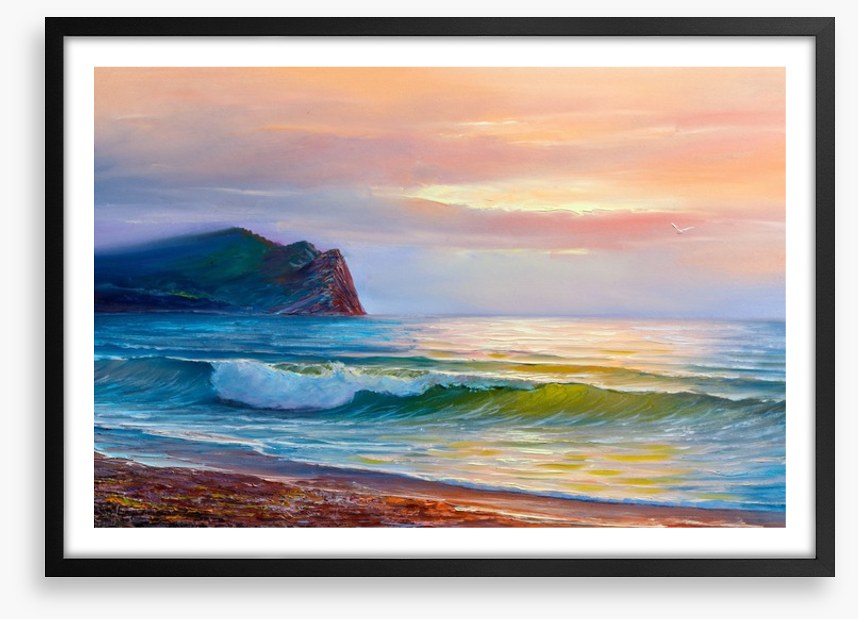 Sunset waves