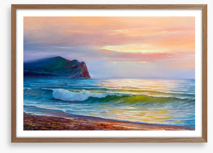 Sunset waves
