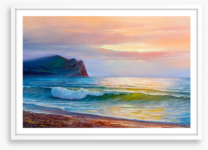 Sunset waves
