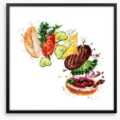 Burger rainbow