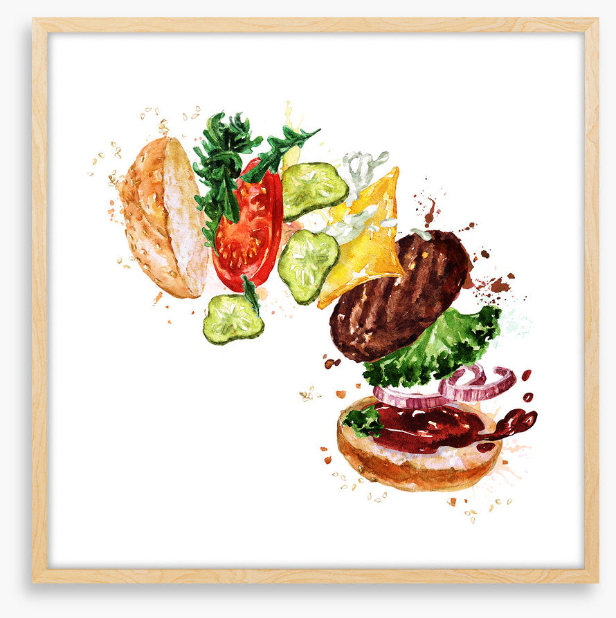 Burger rainbow