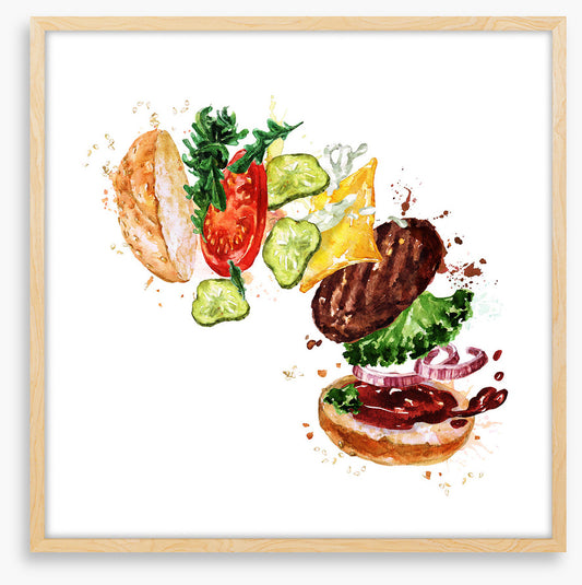 Burger rainbow