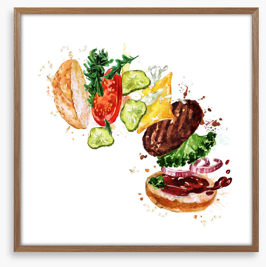 Burger rainbow