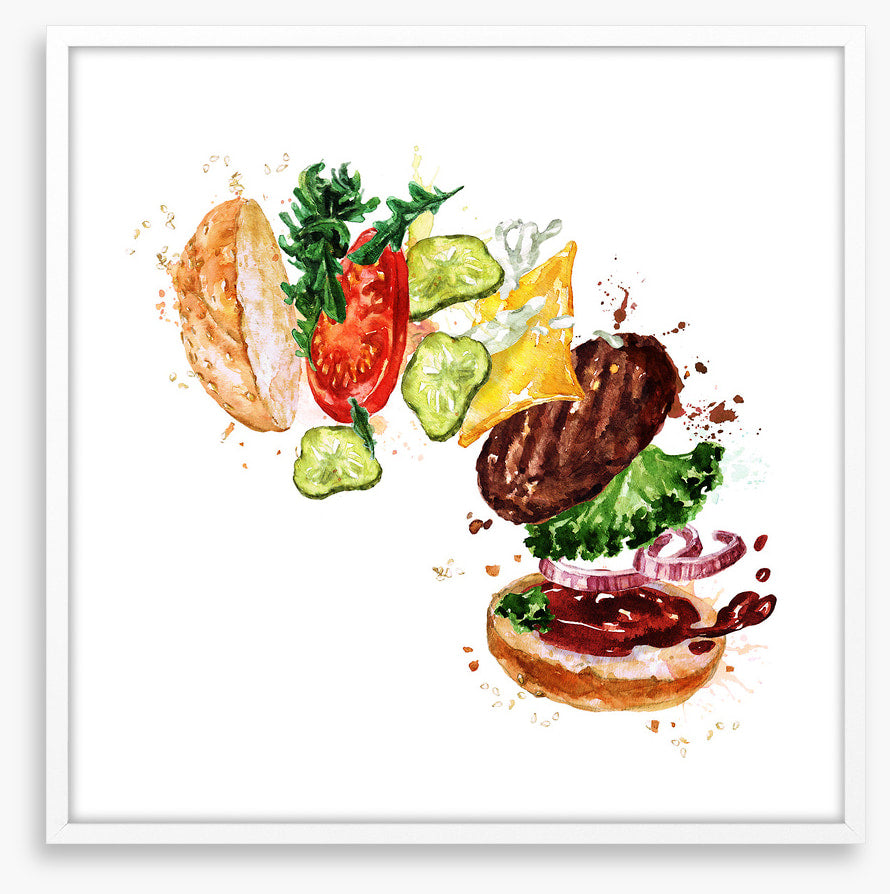 Burger rainbow