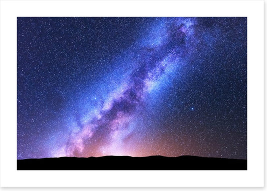 Across the night sky