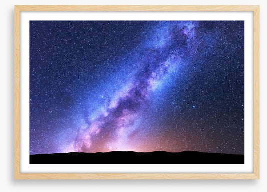 Across the night sky