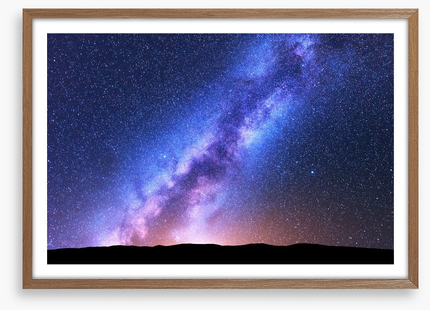 Across the night sky