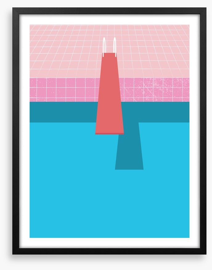 The red diving board