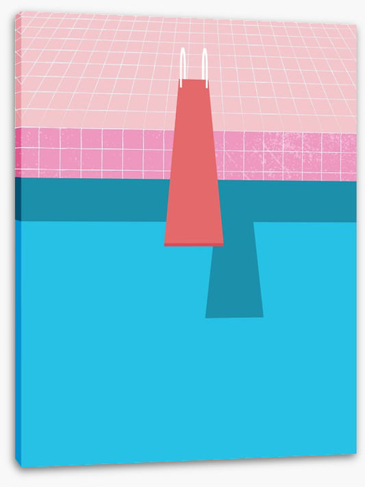 The red diving board