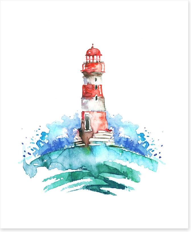 Lighthouse splash