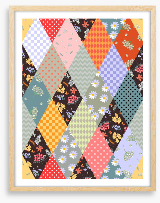Rhombus fall patchwork