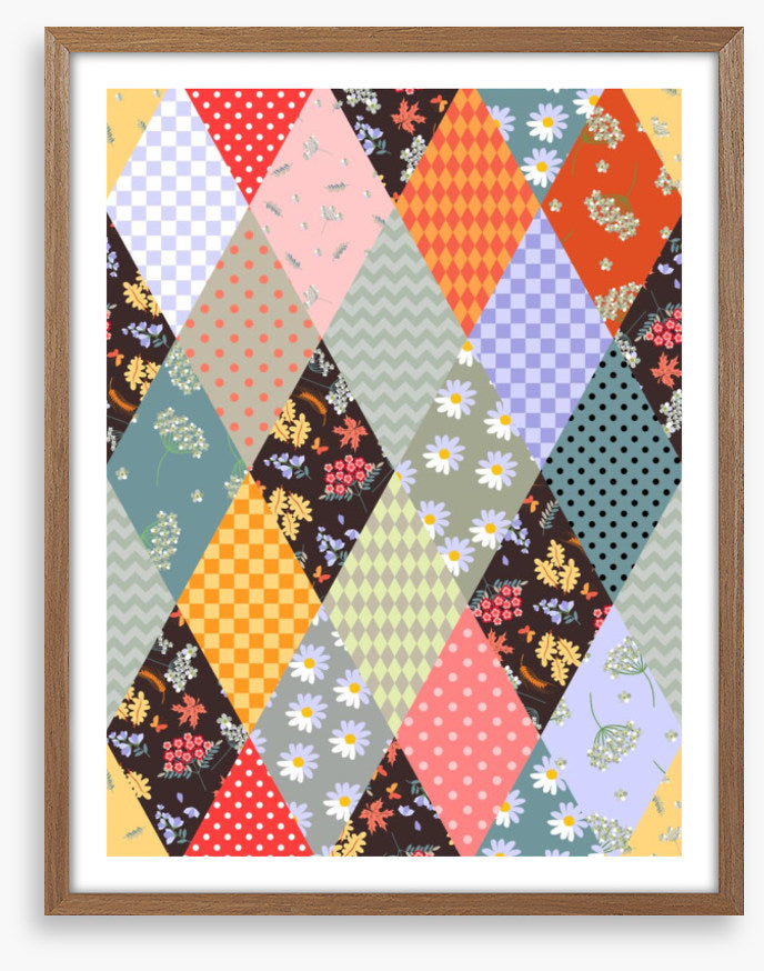 Rhombus fall patchwork
