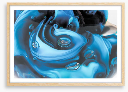 Droplets in blue