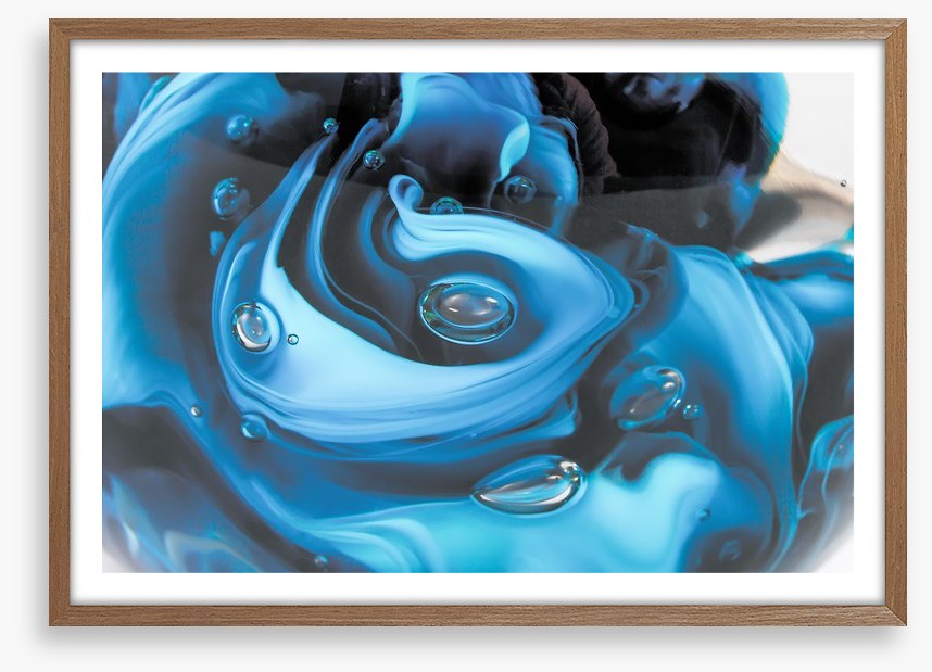 Droplets in blue