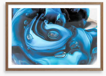 Droplets in blue