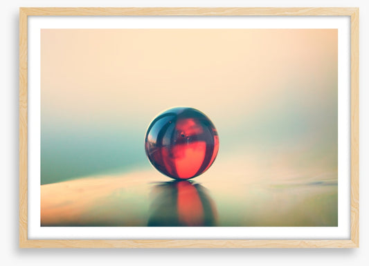 One red marble