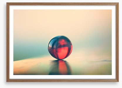 One red marble