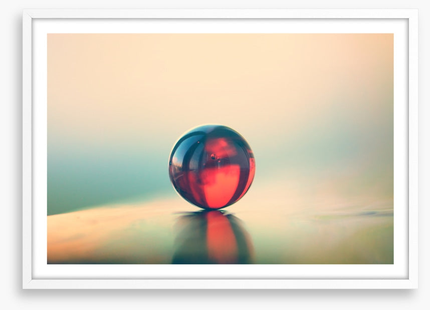 One red marble