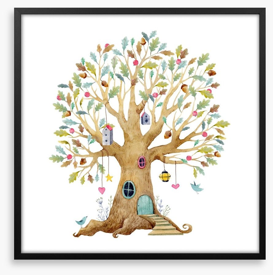 In the acorn tree