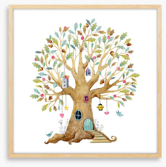 In the acorn tree