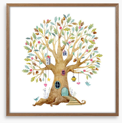 In the acorn tree