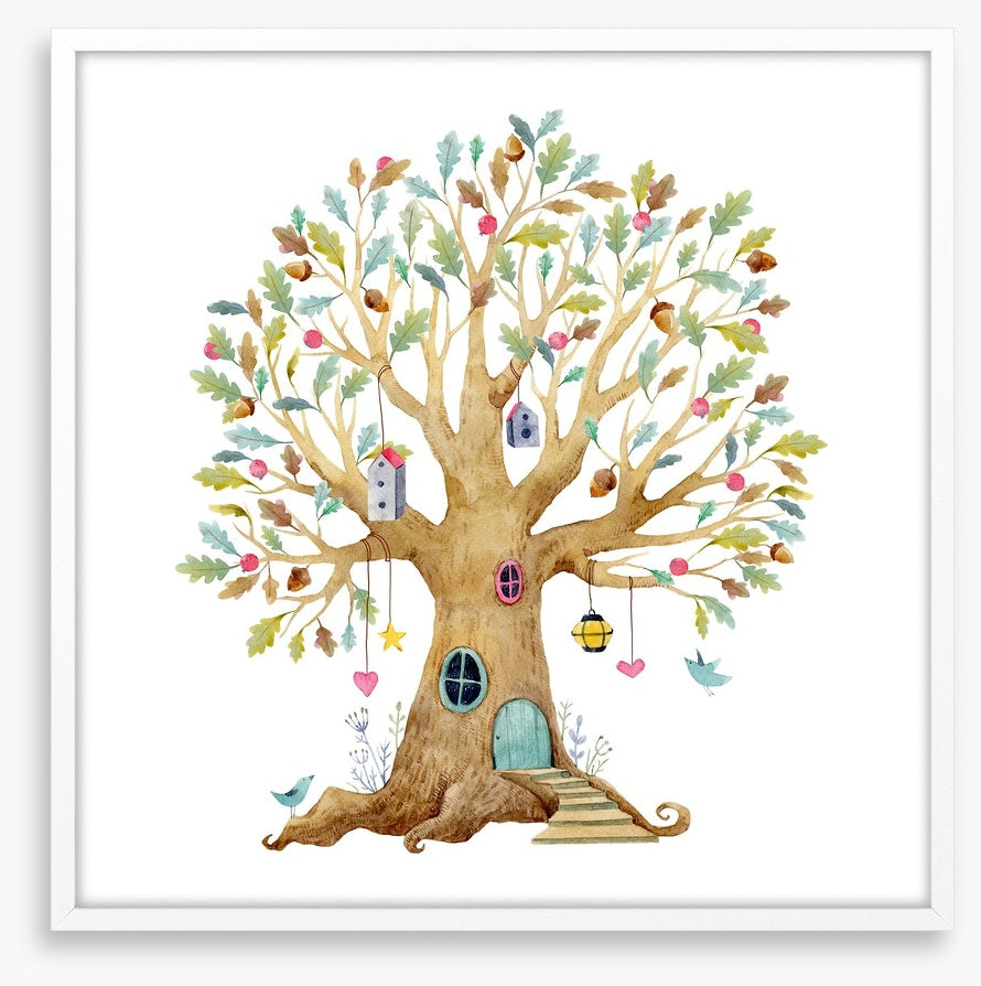 In the acorn tree