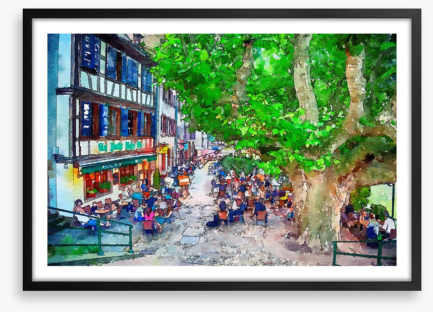The cafe street