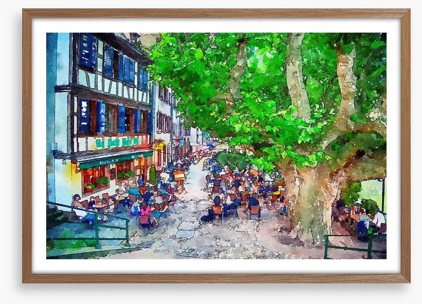 The cafe street