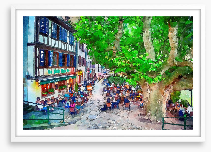 The cafe street