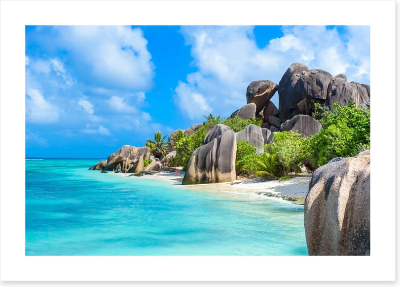 The boulder beach