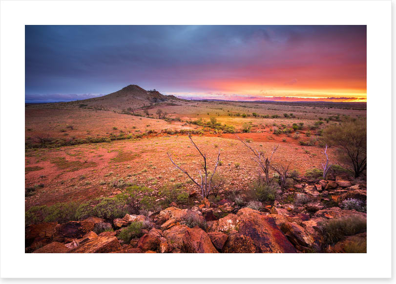 Red centre sunset