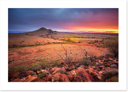 Red centre sunset