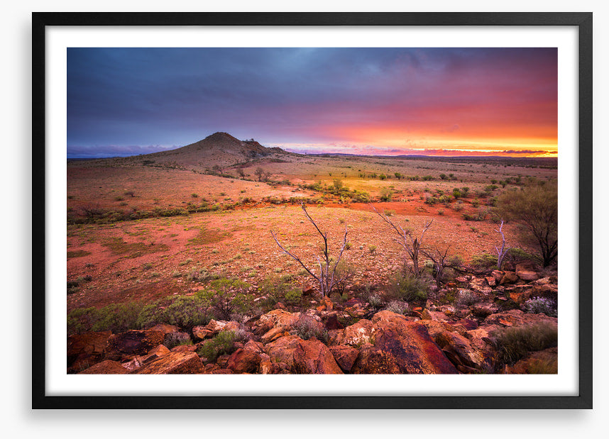 Red centre sunset